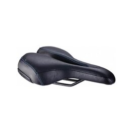 BBB saddle - SPORTPLUS ACTIVE LEATHER 185MM - black