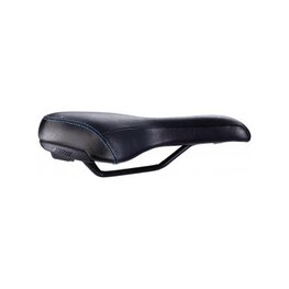 BBB saddle - SPORTPLUS ACTIVE LEATHER 185MM - black