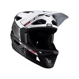 LEATT Cycling helmet - MTB GRAVITY 6.0 CARBON - white/black