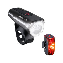 SIGMA SPORT set of lights - AURA 60 - red/black