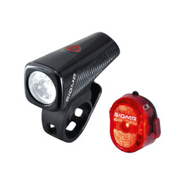 SIGMA SPORT set of lights - BUSTER 150 + NUGGET II - red/black