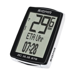 SIGMA SPORT tachometer - BC 16.16 STS - white/black