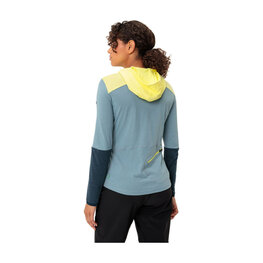 VAUDE Cycling winter long sleeve jersey - TREMALDO - light blue/blue/yellow