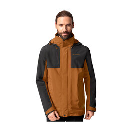 VAUDE waterproof jacket - ROSEMOOR 3in1 - brown/black