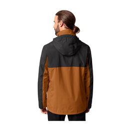 VAUDE waterproof jacket - ROSEMOOR 3in1 - brown/black