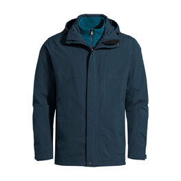 VAUDE waterproof jacket - ROSEMOOR 3in1 - blue