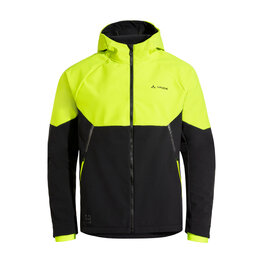 VAUDE Cycling windproof jacket - QIMSA SOFTSHELL - black/yellow
