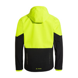 VAUDE Cycling windproof jacket - QIMSA SOFTSHELL - black/yellow