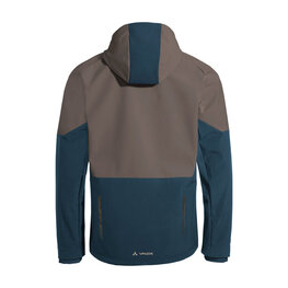 VAUDE Cycling windproof jacket - QIMSA SOFTSHELL - brown/blue