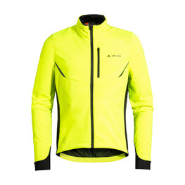 VAUDE Cycling windproof jacket - KURO SOFTSHELL - yellow/black
