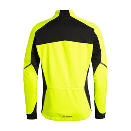 VAUDE Cycling windproof jacket - KURO SOFTSHELL - yellow/black