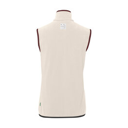 VAUDE Cycling gilet - ROSEMOOR FLEECE - ivory/yellow