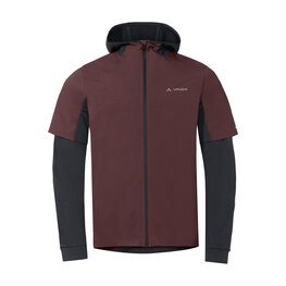 VAUDE hoodie - ALL YEAR MOAB - bordeaux/black