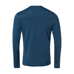VAUDE Cycling long sleeve t-shirt - MONVISO MERINO - blue