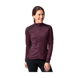VAUDE Cycling winter long sleeve jersey - POSTA LS - bordeaux/black