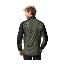 VAUDE Cycling windproof jacket - MATERA AIR - green/black