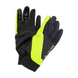 VAUDE Cycling long-finger gloves - KURO WARM - black/yellow