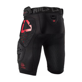 LEATT underpants with pads - IMPACT SHORTS 3DF 5.0 - black/red