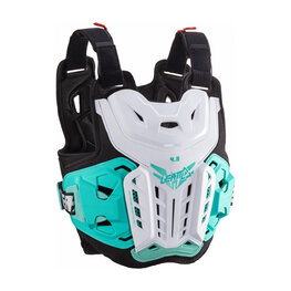 LEATT back and chest protector - CHEST PROTECTOR 4.5 WOMEN - black/white/green