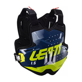 LEATT back and chest protector - CHEST PROTECTOR 1.5 TORQUE - black/blue/yellow