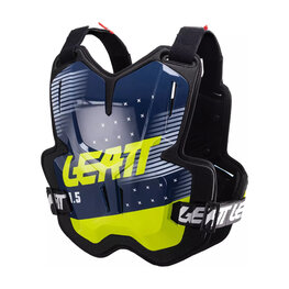 LEATT back and chest protector - CHEST PROTECTOR 1.5 TORQUE - black/blue/yellow