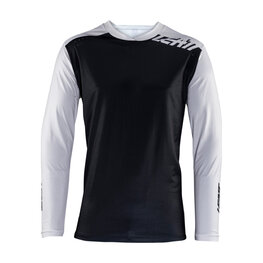 LEATT Cycling summer long sleeve jersey - MTB ENDURO 4.0 - white/black