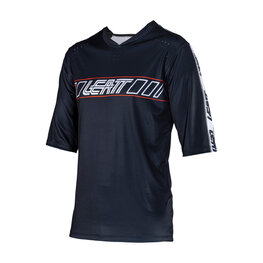 LEATT Cycling short sleeve jersey - MTB ENDURO 3.0 - black