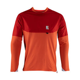 LEATT Cycling summer long sleeve jersey - MTB ALL MOUNTAIN 4.0 - red