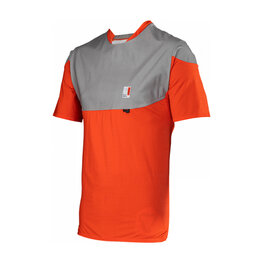 LEATT Cycling short sleeve jersey - MTB ALLMOUNTAIN 3.0 - red/grey