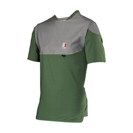 LEATT Cycling short sleeve jersey - MTB ALLMOUNTAIN 3.0 - green/grey