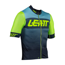 LEATT Cycling short sleeve jersey - MTB ENDURANCE 6.0 - green/blue