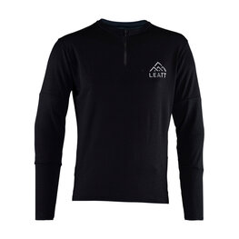 LEATT Cycling winter long sleeve jersey - MTB TRAIL 4.0 - black