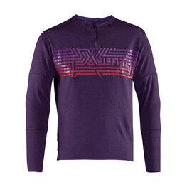LEATT Cycling winter long sleeve jersey - MTB TRAIL 4.0 - purple