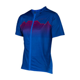 LEATT Cycling short sleeve jersey - MTB TRAIL 3.0 - blue