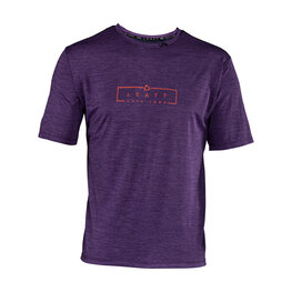 LEATT Cycling short sleeve jersey - MTB TRAIL 1.0 - purple