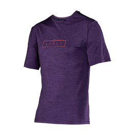 LEATT Cycling short sleeve jersey - MTB TRAIL 1.0 - purple