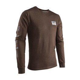 LEATT Cycling long sleeve t-shirt - CORE - brown