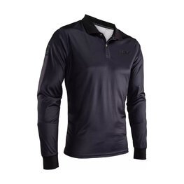 LEATT Cycling long sleeve t-shirt - POLO TEAM LONG - black