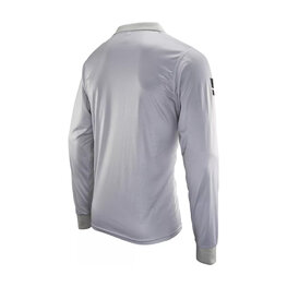 LEATT Cycling long sleeve t-shirt - POLO TEAM LONG - white