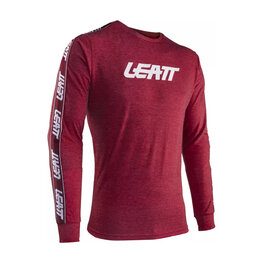 LEATT Cycling long sleeve t-shirt - PREMIUM LONG - red