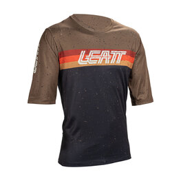LEATT Cycling short sleeve jersey - MTB ENDURO 3.0 - black