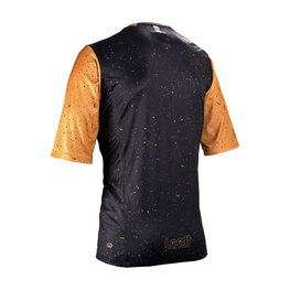 LEATT Cycling short sleeve jersey - MTB ENDURO 3.0 - black/brown