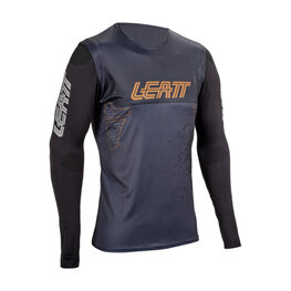 LEATT Cycling summer long sleeve jersey - MTB GRAVITY 5.0 - black