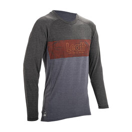 LEATT Cycling summer long sleeve jersey - MTB GRAVITY 2.0 - black