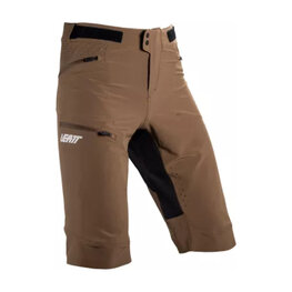 LEATT Cycling shorts without bib - MTB ENDURO 3.0 - brown