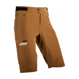 LEATT Cycling shorts without bib - MTB ENDURO 1.0 - brown