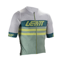 LEATT Cycling short sleeve jersey - MTB ENDURANCE 6.0 - green/grey