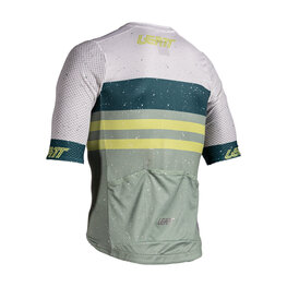 LEATT Cycling short sleeve jersey - MTB ENDURANCE 6.0 - green/grey