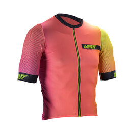 LEATT Cycling short sleeve jersey - MTB ENDURANCE 6.0 - orange/yellow
