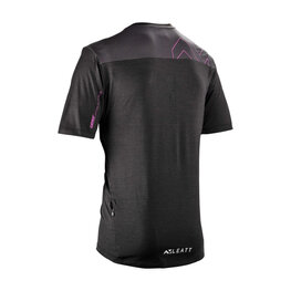 LEATT Cycling short sleeve jersey - MTB TRAIL 1.0 - black